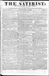 Satirist; or, the Censor of the Times Sunday 20 May 1832 Page 1