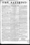 Satirist; or, the Censor of the Times Sunday 07 April 1833 Page 1