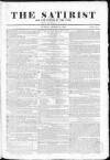Satirist; or, the Censor of the Times Sunday 16 March 1834 Page 1