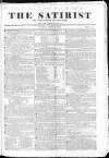 Satirist; or, the Censor of the Times Sunday 06 April 1834 Page 1