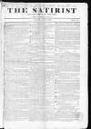 Satirist; or, the Censor of the Times Sunday 01 June 1834 Page 1