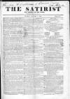 Satirist; or, the Censor of the Times Sunday 07 January 1838 Page 1
