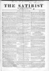 Satirist; or, the Censor of the Times Sunday 25 February 1838 Page 1