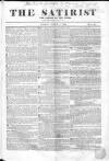 Satirist; or, the Censor of the Times Sunday 04 March 1838 Page 1