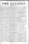 Satirist; or, the Censor of the Times Sunday 15 July 1838 Page 1
