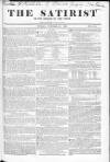 Satirist; or, the Censor of the Times Sunday 21 October 1838 Page 1