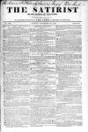 Satirist; or, the Censor of the Times Sunday 15 November 1840 Page 1