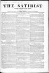 Satirist; or, the Censor of the Times Sunday 11 December 1842 Page 1