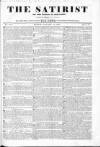 Satirist; or, the Censor of the Times Sunday 14 January 1844 Page 1