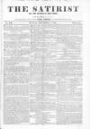 Satirist; or, the Censor of the Times Sunday 01 September 1844 Page 1