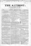 Satirist; or, the Censor of the Times Saturday 10 February 1849 Page 1