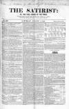 Satirist; or, the Censor of the Times Saturday 04 August 1849 Page 1
