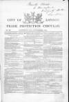 City of London Trade Protection Circular Saturday 25 November 1848 Page 1