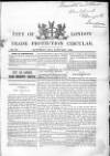 City of London Trade Protection Circular Saturday 20 January 1849 Page 1