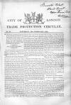 City of London Trade Protection Circular Saturday 24 February 1849 Page 1