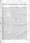 Trade Protection Record Saturday 10 November 1849 Page 1