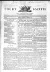 New Court Gazette Saturday 08 October 1842 Page 1