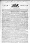 New Court Gazette Saturday 12 November 1842 Page 1