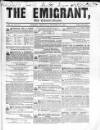 Emigrant and the Colonial Advocate Saturday 21 October 1848 Page 1
