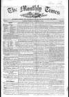 Monthly Times Thursday 07 November 1844 Page 1