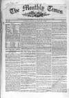 Monthly Times Thursday 07 January 1847 Page 1