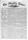 Monthly Times Wednesday 24 February 1847 Page 1