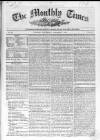 Monthly Times Thursday 07 October 1847 Page 1