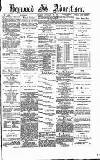 Heywood Advertiser Friday 28 January 1881 Page 1