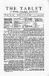 Tablet Saturday 23 October 1869 Page 1