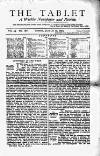 Tablet Saturday 10 January 1874 Page 1