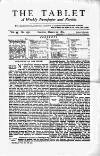 Tablet Saturday 21 March 1874 Page 1