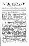 Tablet Saturday 22 March 1884 Page 1