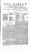 Tablet Saturday 10 January 1885 Page 1