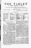 Tablet Saturday 13 June 1885 Page 1