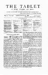 Tablet Saturday 29 October 1887 Page 1