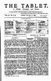 Tablet Saturday 27 October 1900 Page 1