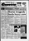 Cheddar Valley Gazette Thursday 01 June 1989 Page 1