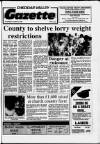 Cheddar Valley Gazette Thursday 22 June 1989 Page 1