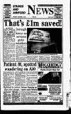 Staines & Ashford News Thursday 02 November 1995 Page 1