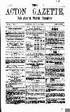 Acton Gazette Saturday 20 April 1872 Page 1