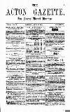 Acton Gazette Saturday 13 July 1872 Page 1
