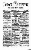 Acton Gazette Saturday 20 July 1872 Page 1