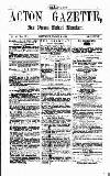 Acton Gazette Saturday 08 March 1873 Page 1