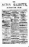 Acton Gazette Saturday 15 March 1873 Page 1