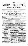 Acton Gazette Saturday 25 October 1873 Page 1