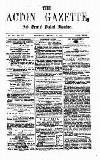 Acton Gazette Saturday 31 January 1874 Page 1
