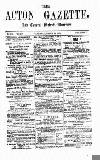 Acton Gazette Saturday 28 March 1874 Page 1