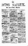 Acton Gazette Saturday 11 April 1874 Page 1