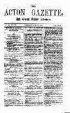 Acton Gazette Saturday 25 April 1874 Page 1