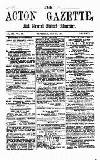 Acton Gazette Saturday 25 July 1874 Page 1
